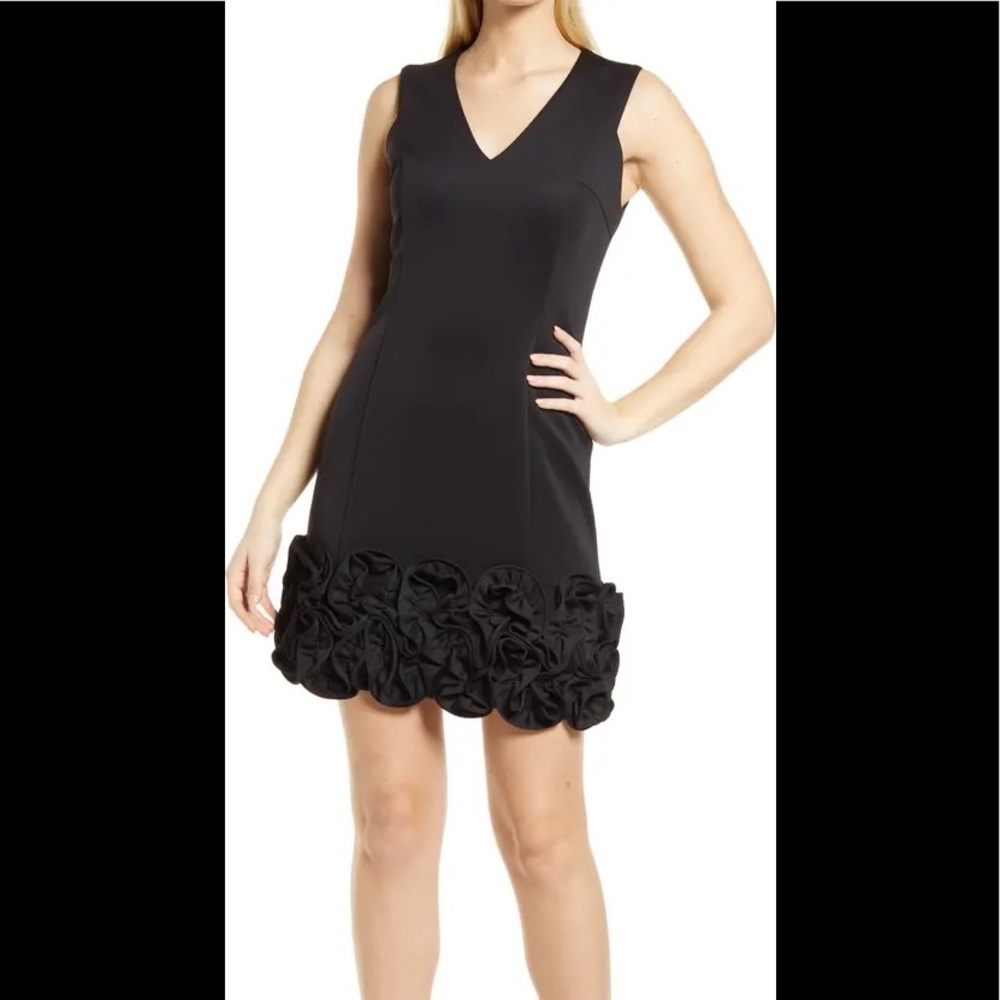 NWT Donna Ricco Cupcake Hem Scuba Sheath Dress